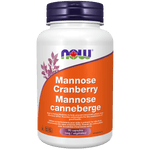 NOW Mannose Cranberry 450mg / 250mg 90 Veg Capsules - Five Natural