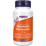 NOW Melatonin Extra Strength 10mg 100 Veg Capsules - Five Natural