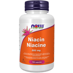 NOW Niacin 500mg 100 Capsules - Five Natural