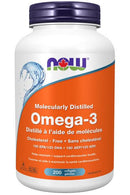 NOW Omega-3 1000mg 200 Softgels - Five Natural