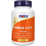 NOW Omega 3-6-9 1000mg 100 Softgels - Five Natural
