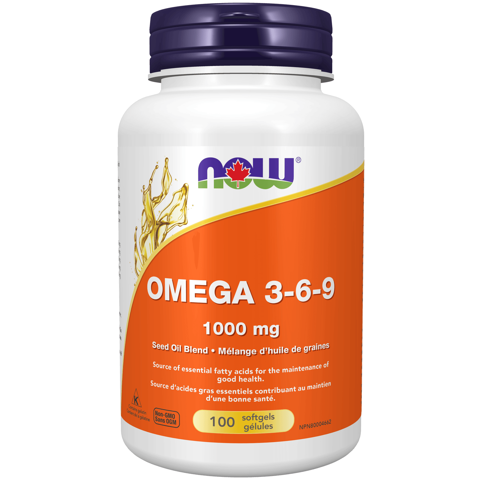 NOW Omega 3-6-9 1000mg 100 Softgels