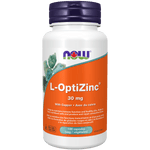 NOW Opti-L-Zinc (Monomethionine) 30mg + Copper 100 Veg Capsules - Five Natural