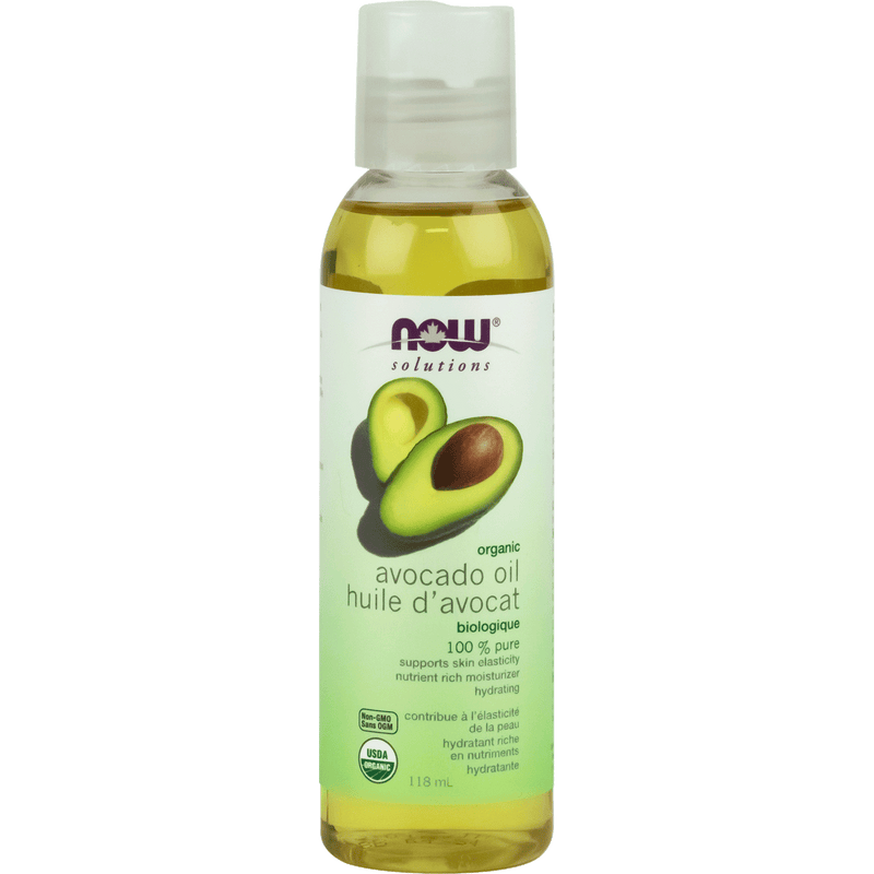 NOW Organic Avocado Oil, Expeller Pressed 118mL - Five Natural