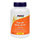 NOW Organic Flax Oil 1000mg 100 Softgels - Five Natural