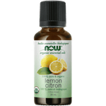NOW Organic Lemon Oil (Citrus limon)30mL - Five Natural