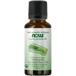 NOW Organic Lemongrass Oil (Cymbopogon flexuosus)30mL - Five Natural