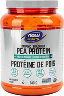 NOW Organic Pea Protein, Unflavoured 680g - Five Natural