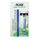 NOW Organic Peppermint Essential Oil Roll-On 10mL - Five Natural