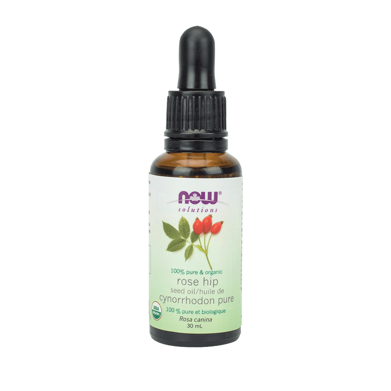 NOW Organic Rose Hip Seed Oil 30mL - Five Natural