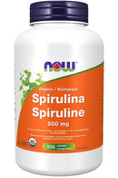 NOW Organic Spirulina 500mg 500 Tablets - Five Natural
