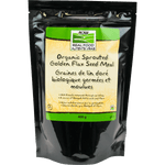 NOW Organic Sprouted Golden Flax Seed Meal 400g - Five Natural