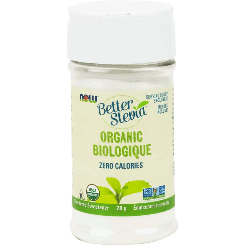 NOW Organic Stevia Extract Powder Shaker 28g - Five Natural