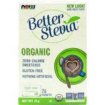 NOW Organic Stevia with Inulin 1g 75 Packets - Five Natural