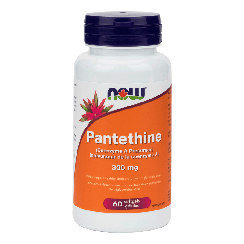 NOW Pantethine 300mg 60 Softgels - Five Natural