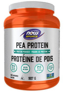 NOW Pea Protein, Non-GMO Vegan, Unflavoured 907g - Five Natural