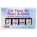 NOW Peace & Quiet Essential Oil Kit 4x10mL - Five Natural