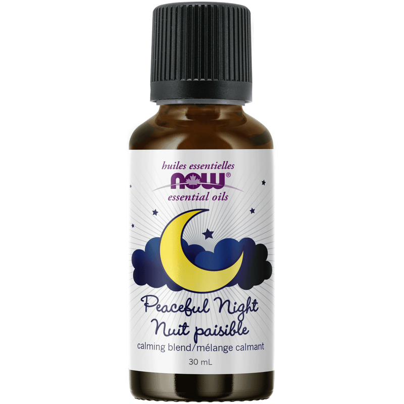 NOW Peaceful Night Essential Oil Blend 30mL - Five Natural