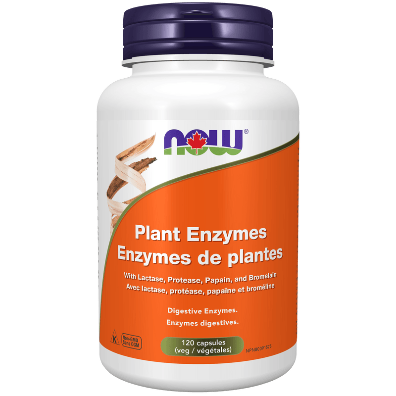 NOW Plant Enzymes 120 Veg Capsules - Five Natural