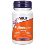 NOW Policosanol 20mg + ALA & Artichoke 90 Veg Capsules - Five Natural