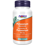 NOW Potassium Gluconate 99mg 100 Tablets - Five Natural