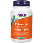 NOW Potassium+Iodine 225mcg 180 Tablets - Five Natural