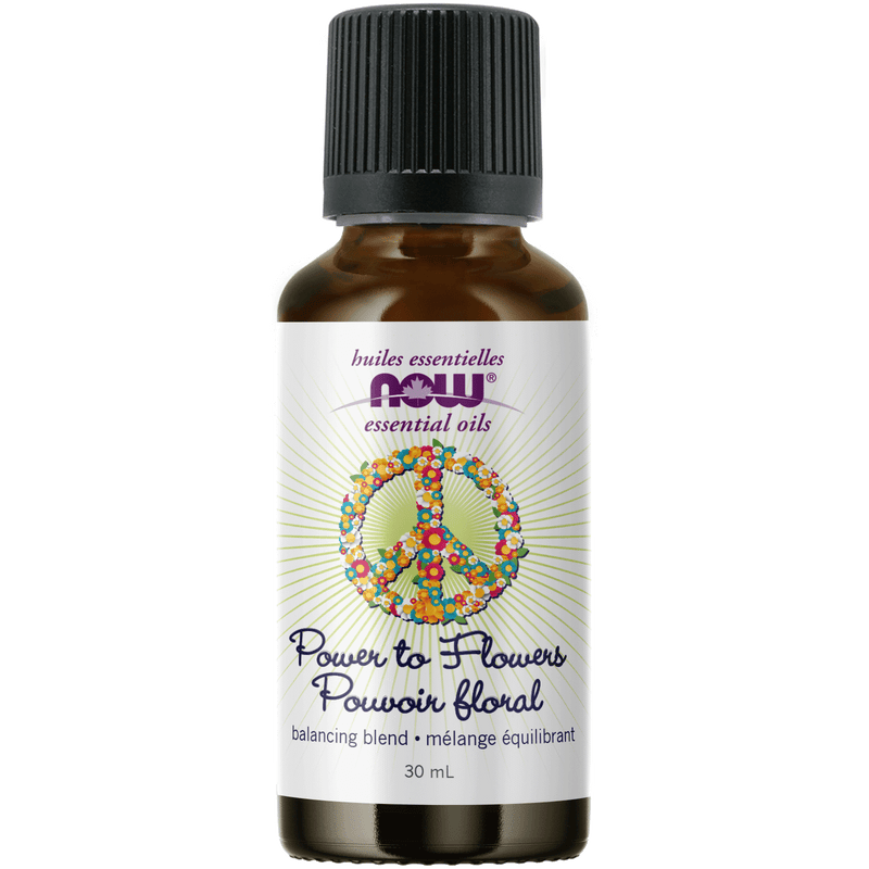 NOW Power to Flowers Essential Oil Blend 30mL - Five Natural