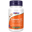 NOW Probiotic-10 100 Billion (10 Strains) 30 Veg Capsules - Five Natural