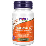 NOW Probiotic-10 100 Billion (10 Strains) 30 Veg Capsules - Five Natural