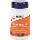 NOW Probiotic-10  50 Billion (10 Strains) 50 Veg Capsules - Five Natural
