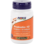 NOW Probiotic-10  50 Billion (10 Strains) 50 Veg Capsules - Five Natural