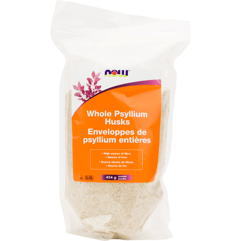 NOW Psyllium Husks Whole (bag) 454g - Five Natural