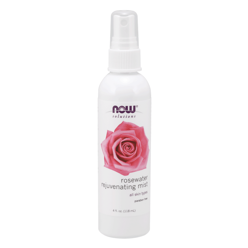 NOW Rosewater Rejuvenating Mist 118mL - Five Natural