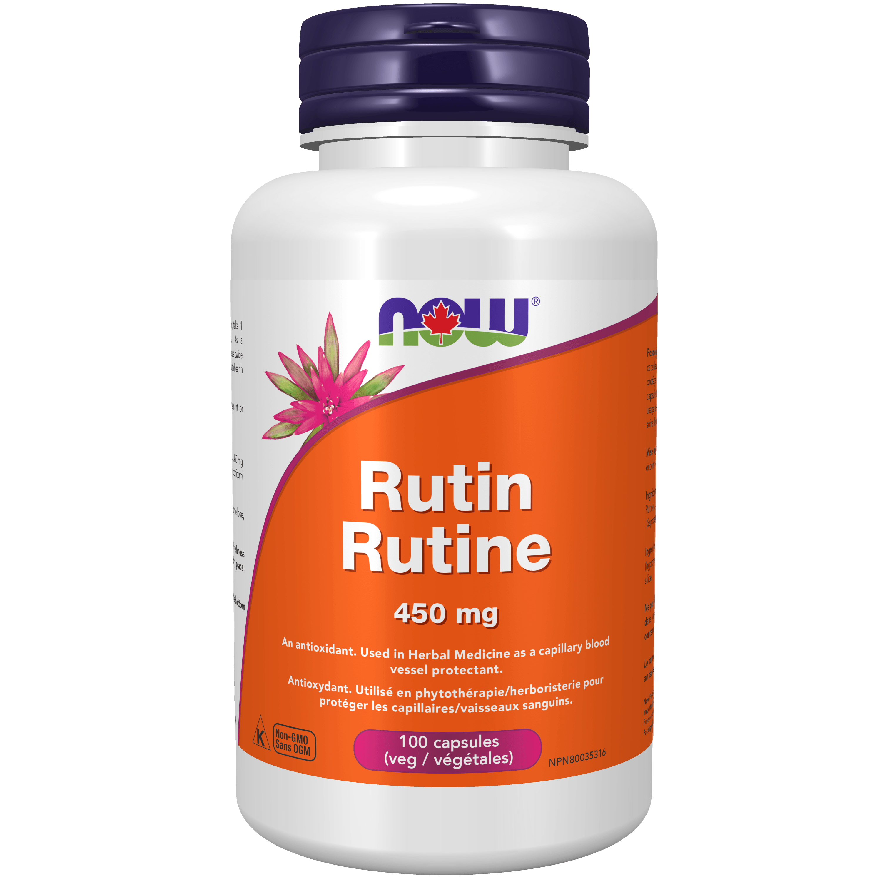NOW Rutin 450mg 100 Veg Capsules
