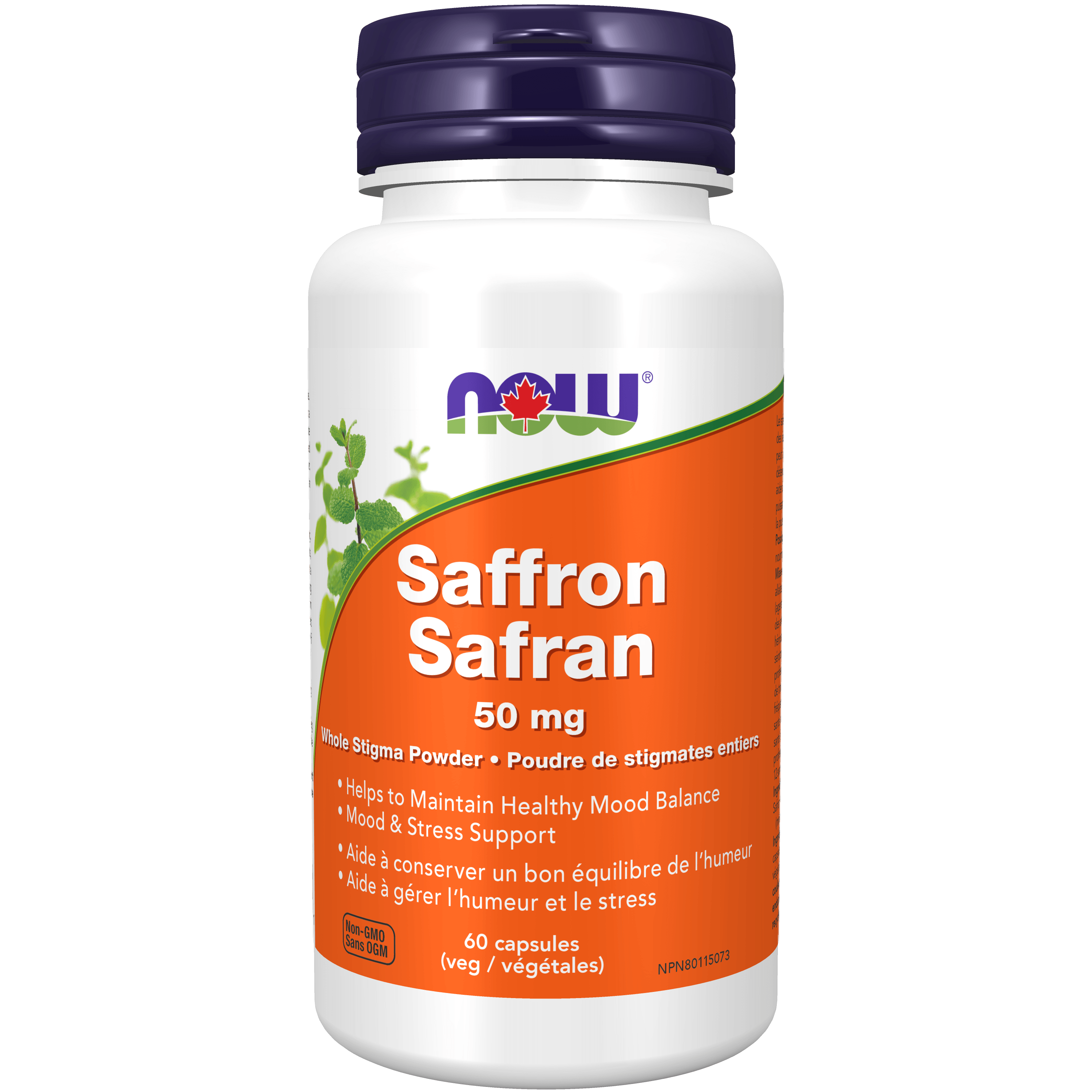 NOW Saffron 50mg 60 Veg Capsules