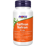 NOW Saffron 50mg 60 Veg Capsules - Five Natural