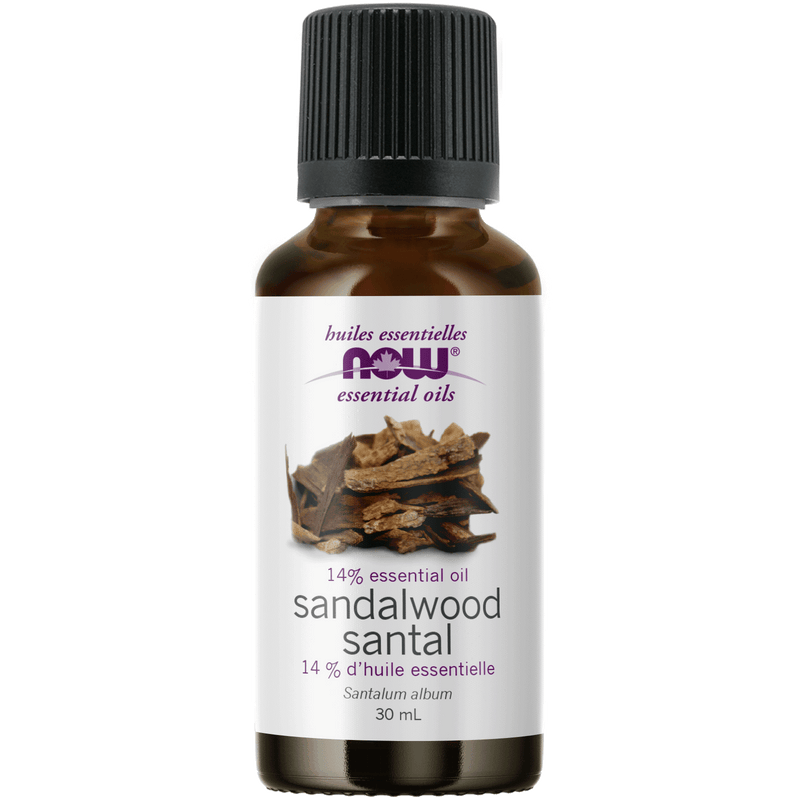 NOW Sandalwood Oil 14% (Santalum album)30mL - Five Natural