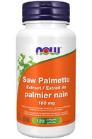 NOW Saw Palmetto 160mg Standard Extract 120 Softgels - Five Natural