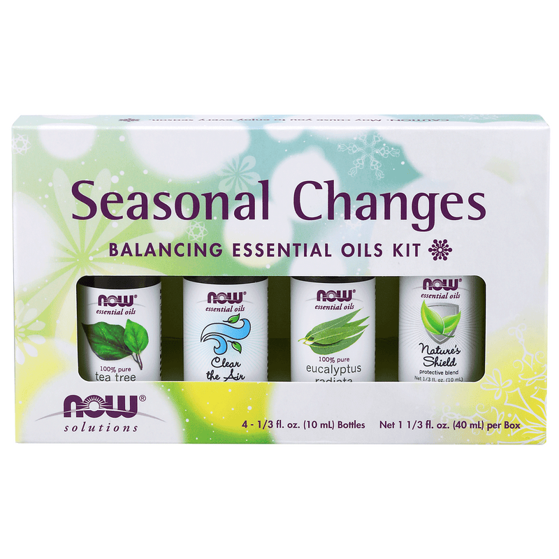 NOW Seasonal Changes Essential Oils Kit 4x10mL - Five Natural