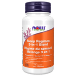 NOW Sleep Regimen 3-in-1 & Melatonin 3mg 90 Veg Capsules - Five Natural