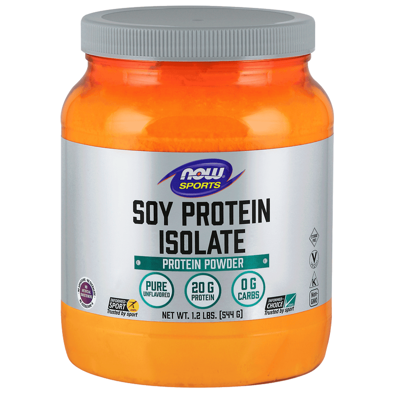 NOW Soy Isolate Unflavoured 544g - Five Natural