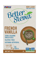 NOW Stevia Extract (French Vanilla) 75 x 1g Packets - Five Natural