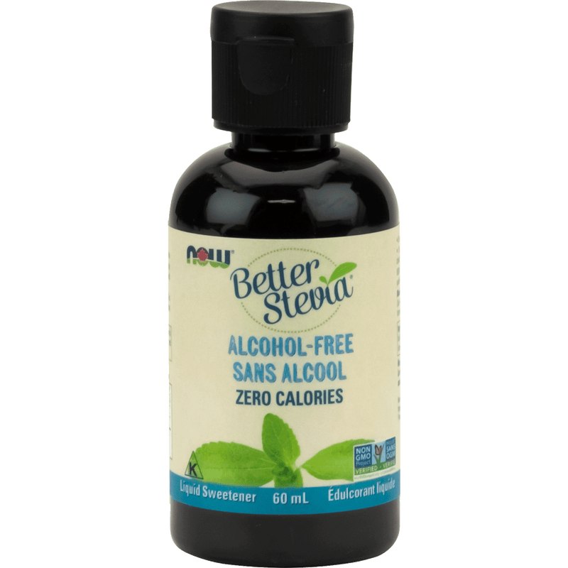 NOW Stevia Glycerite Alcohol-Free Liquid 60mL - Five Natural