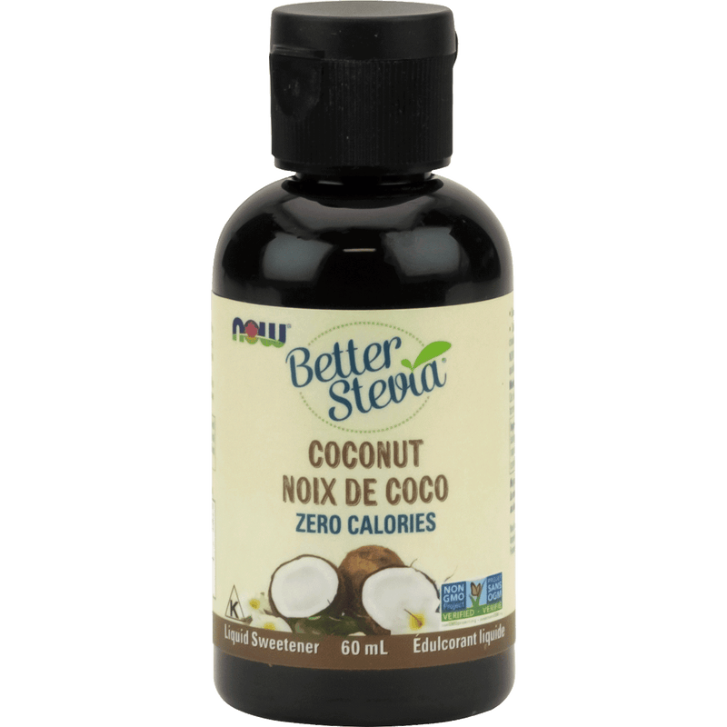 NOW Stevia Liquid Extract (Coconut) 60mL - Five Natural