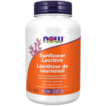 NOW Sunflower Lecithin 1200mg Non-GMO 100 Softgels - Five Natural