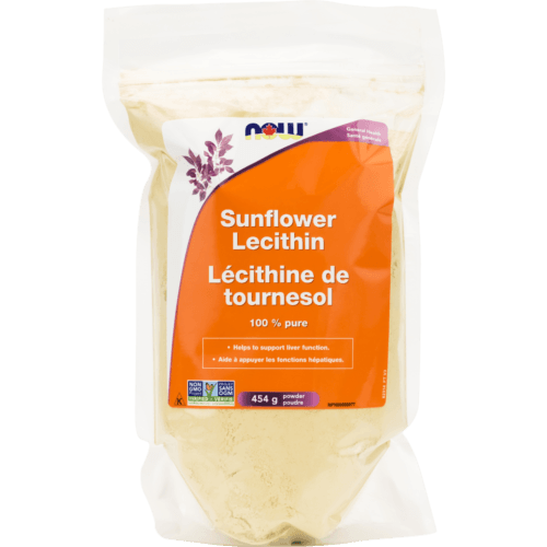 NOW Sunflower Lecithin Powder Non-GMO 454g - Five Natural