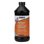 NOW Sunflower Liquid Lecithin Non-GMO 473mL - Five Natural