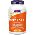 NOW Super Omega 3-6-9 1200mg (Borage/Flax/Fish) 180 Softgels - Five Natural