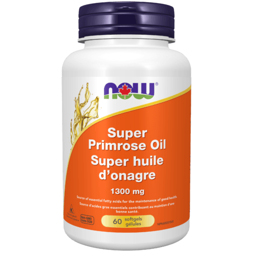 NOW Super Primrose Oil 1300mg 60 Softgels - Five Natural
