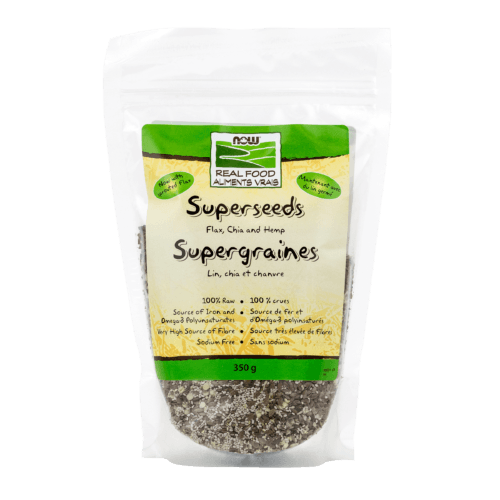NOW Superseeds flax / chia / hemp 350g - Five Natural